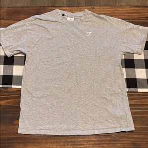 Gymshark Mens T Shirt Small gray Short Sleeve